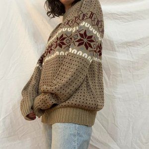 Men’s Large fair isle patterned winter sweater